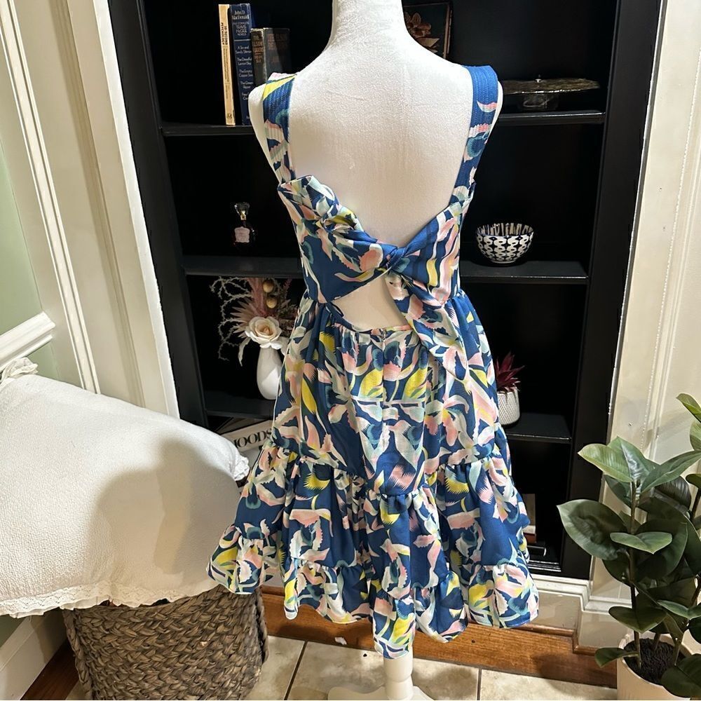 No Pise La Grama Tropical Mini Dress Size 4 View 5